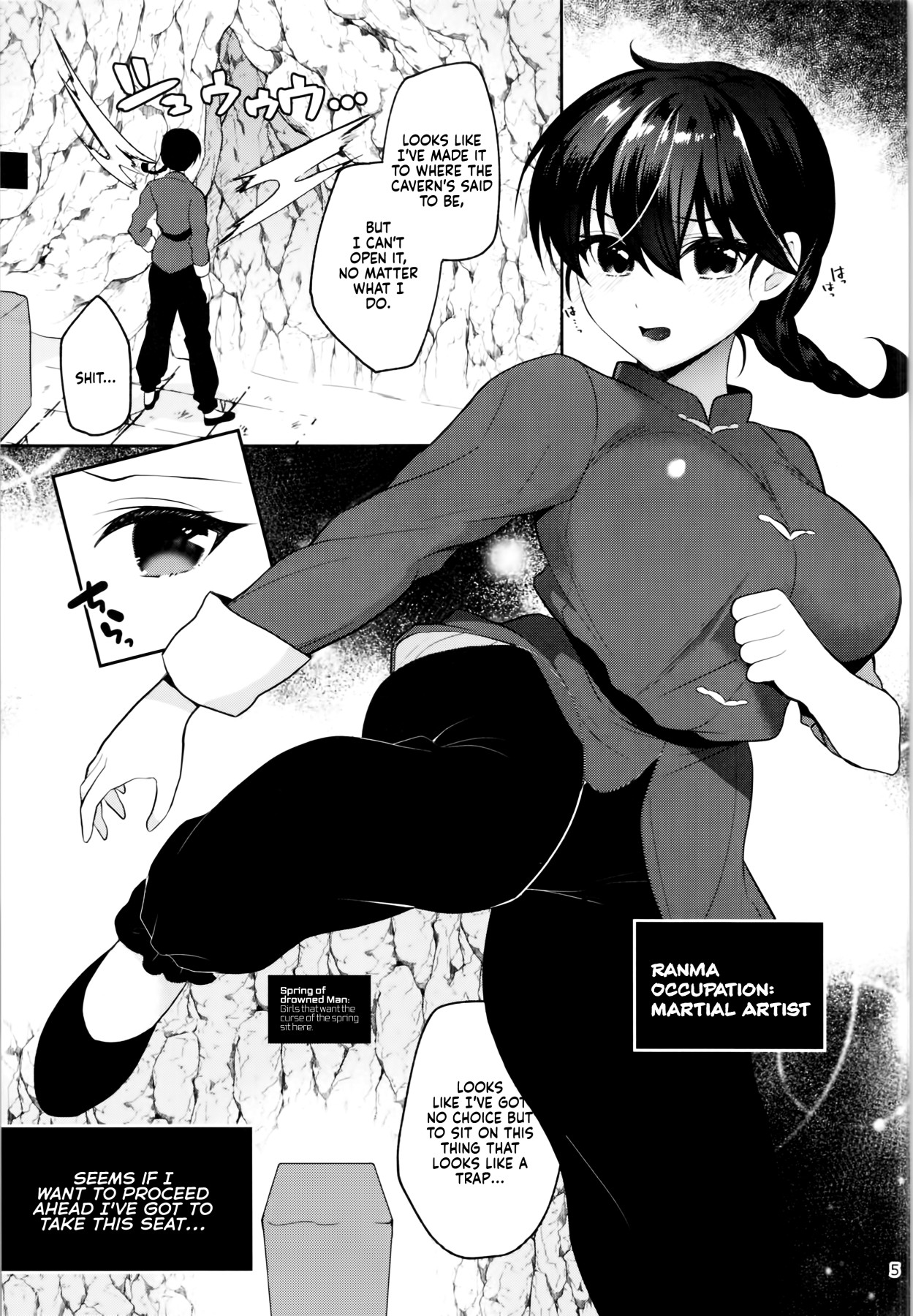 Hentai Manga Comic-v22m-Ranma Ended Up In The Ero Trap Dungeon On a Day He Turned Into a Girl-Read-4